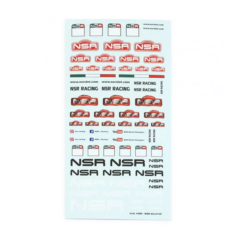 NSR - Kit Décalcomanies Professionnelles - 15x8 4300