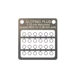 Sloting Plus - plaquette de cales en inox 0.10mm pour axe 2.38 - SP062001