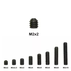 Sloting Plus Vis hexagonal M2 (0.90) - 2mm - SP152300