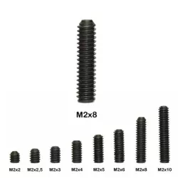 Sloting Plus Vis hexagonal M2 (0.90) - 8mm - SP152306