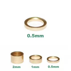 Sloting Plus - Cales en bronze de 0.50mm d'épaisseur pour axe 2.38mm - SP062201