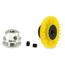 Scaleauto SC-1114R Nylon sprocket 28th M50 with M2.5 screw for 3/32 axle