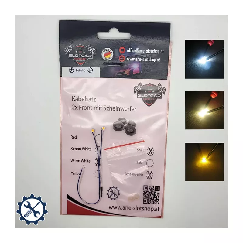 Ane Slot - cable with white LED and front light lenses SRL-FAVLENT