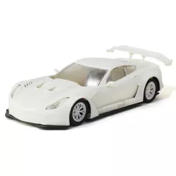 Scaleauto SC-6281 - Callaway GT3 White Racing Kit Anglewinder In-Flex 2.0 Chassis