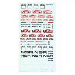 NSR - Planche de décalques logo NSR - 4300